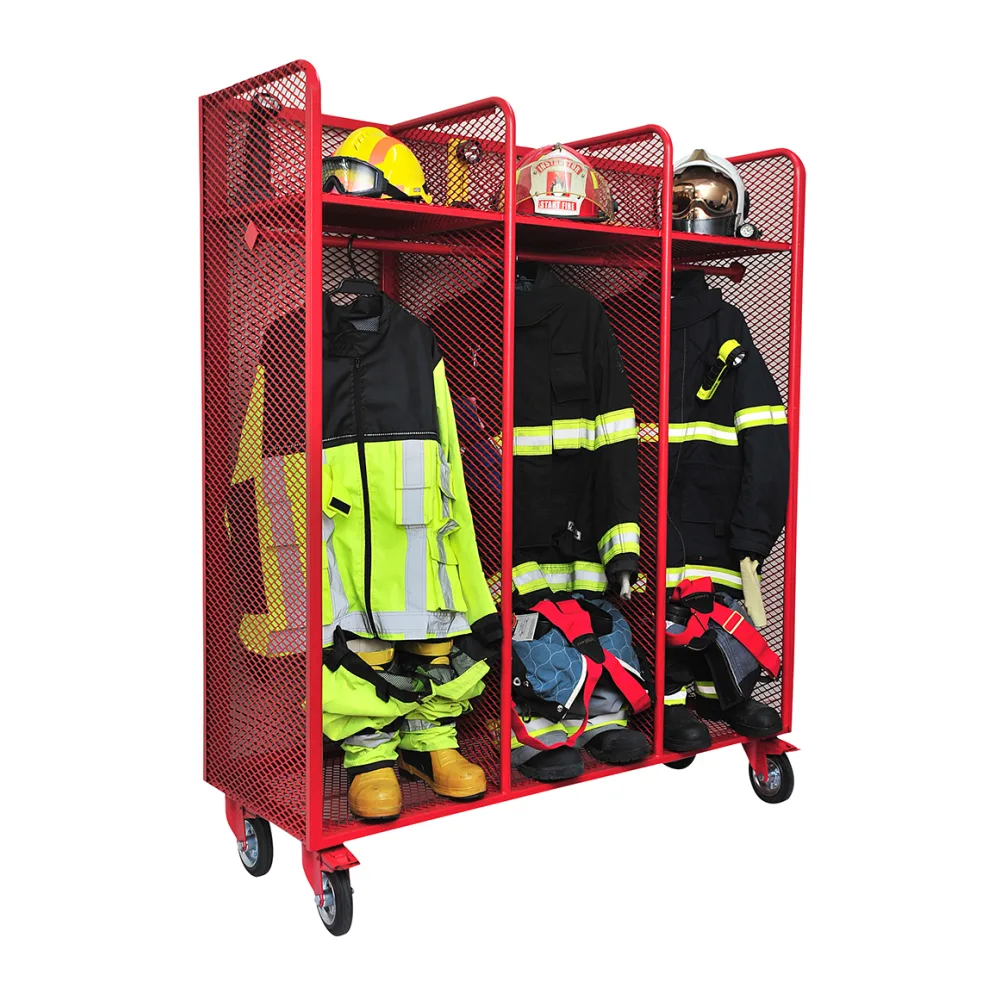 Rack Almacenamiento Epp Bomberil 3 Cuerpos Start Fire