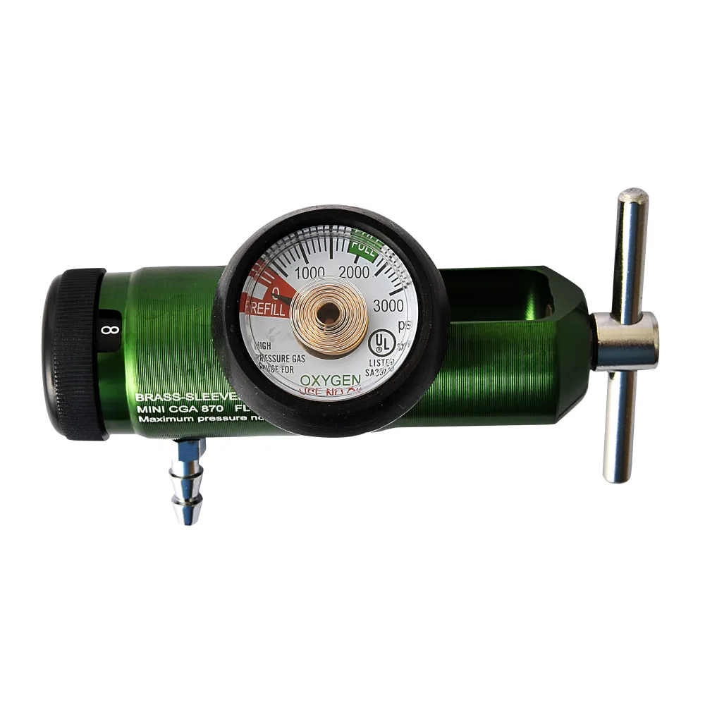 Regulador Oxigeno CGA-870 [yugo] 0-8 Lpm Salida Espiga Start Fire
