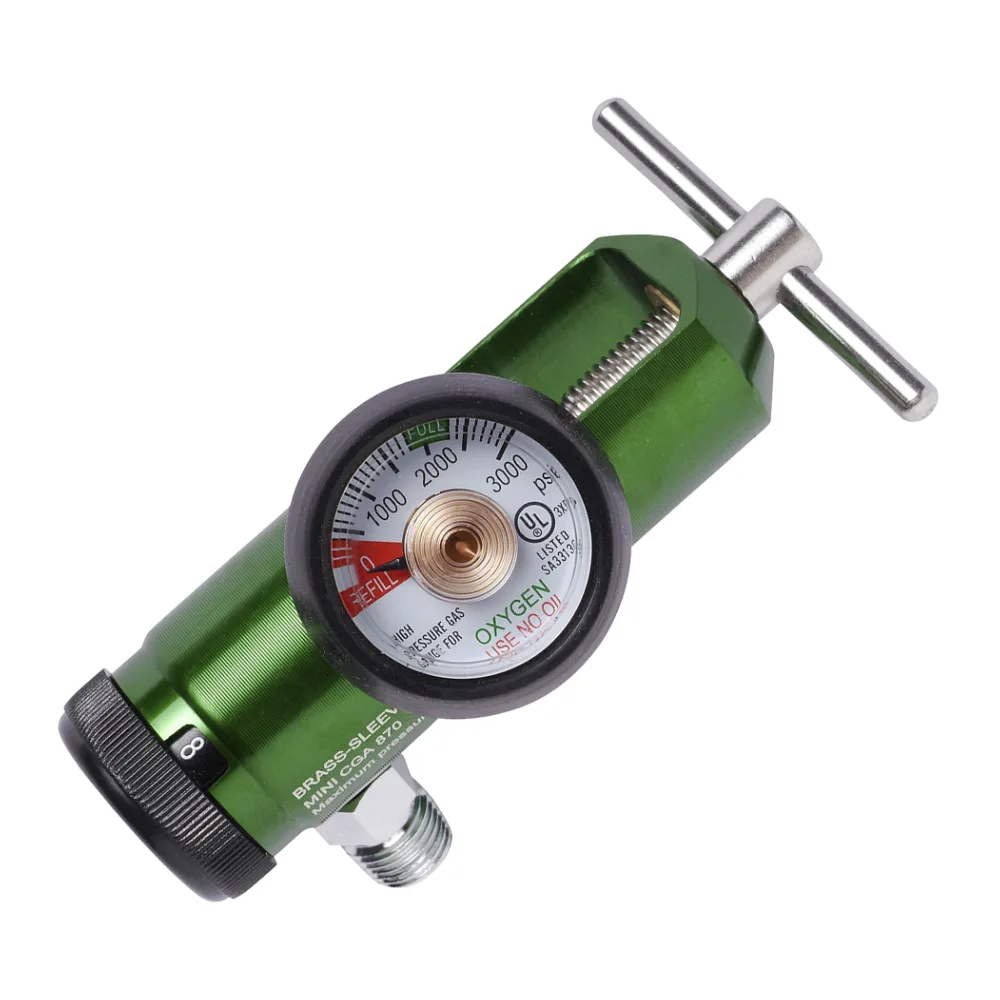 Regulador Oxigeno CGA-870 [yugo] 0-8 Lpm Salida Hilo Start Fire