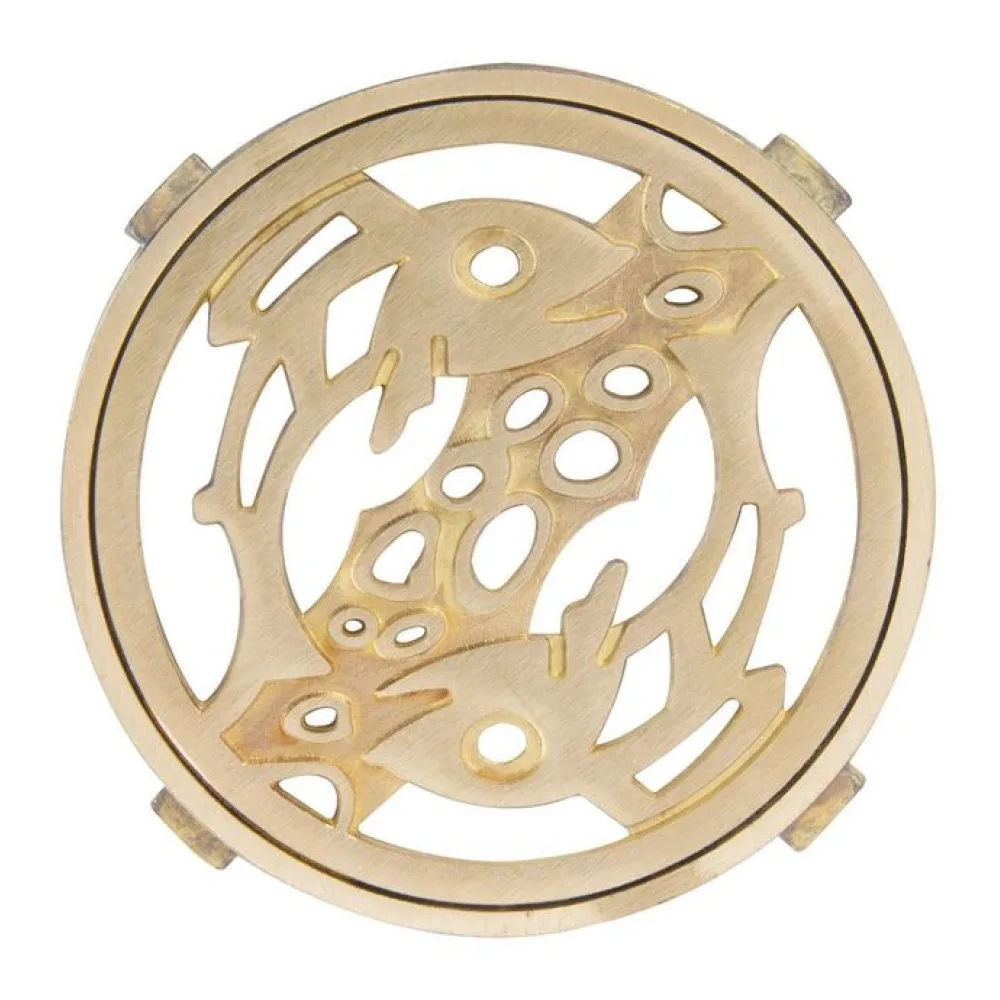 Rejilla Pileta Bronce Redonda 4" 1U Poli