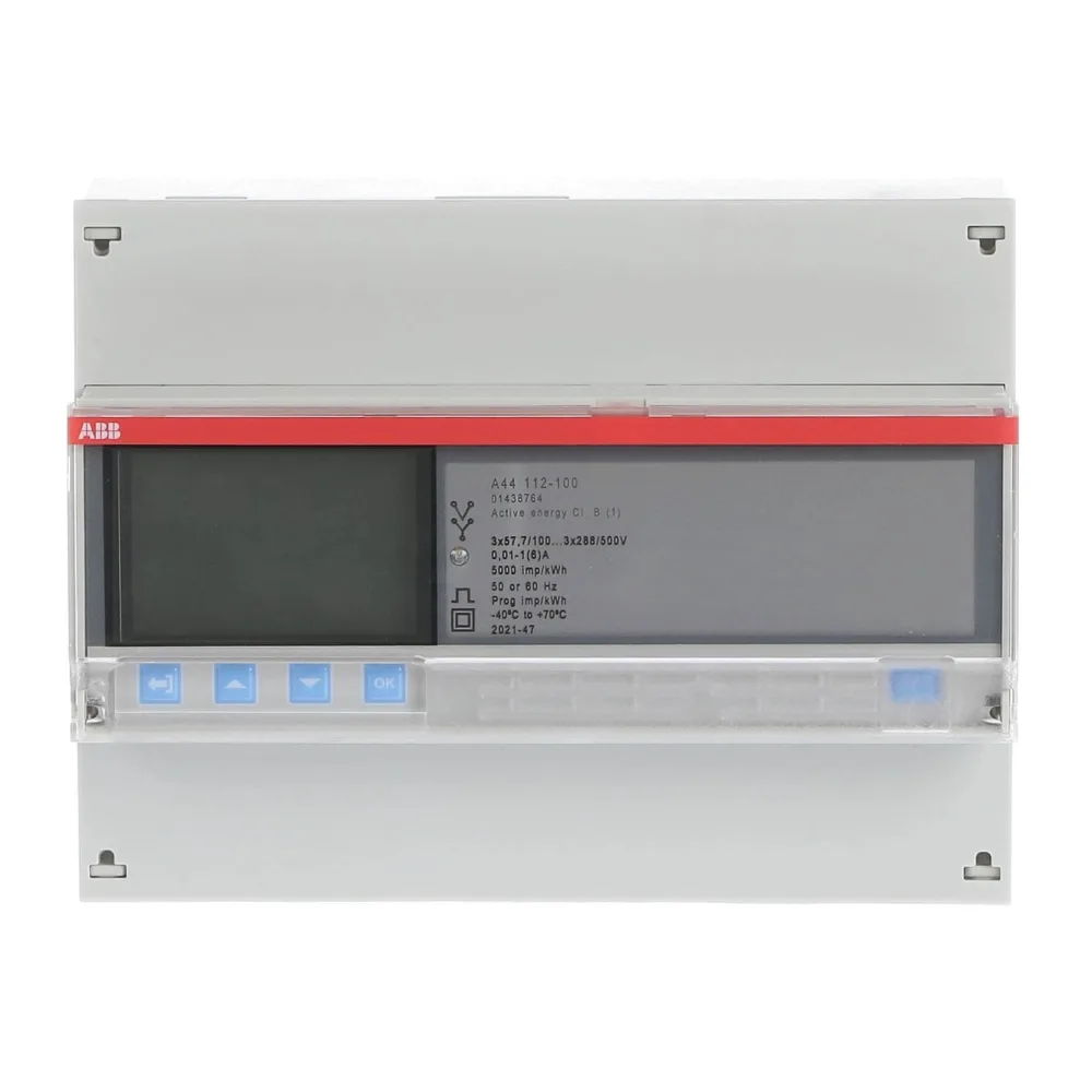 Remarcador Trifasico A44 112-100, Acero, Indirecto Modbus Rtu 10024885 Abb