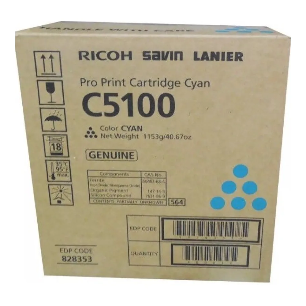 Ricoh Toner C5100 Cyan 828353