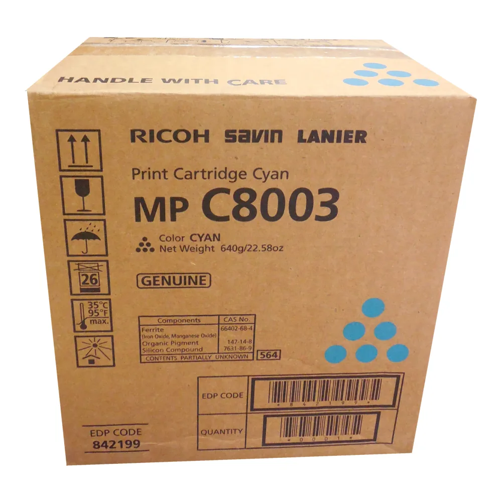 Ricoh Toner Mp C8003 Cyan 842199