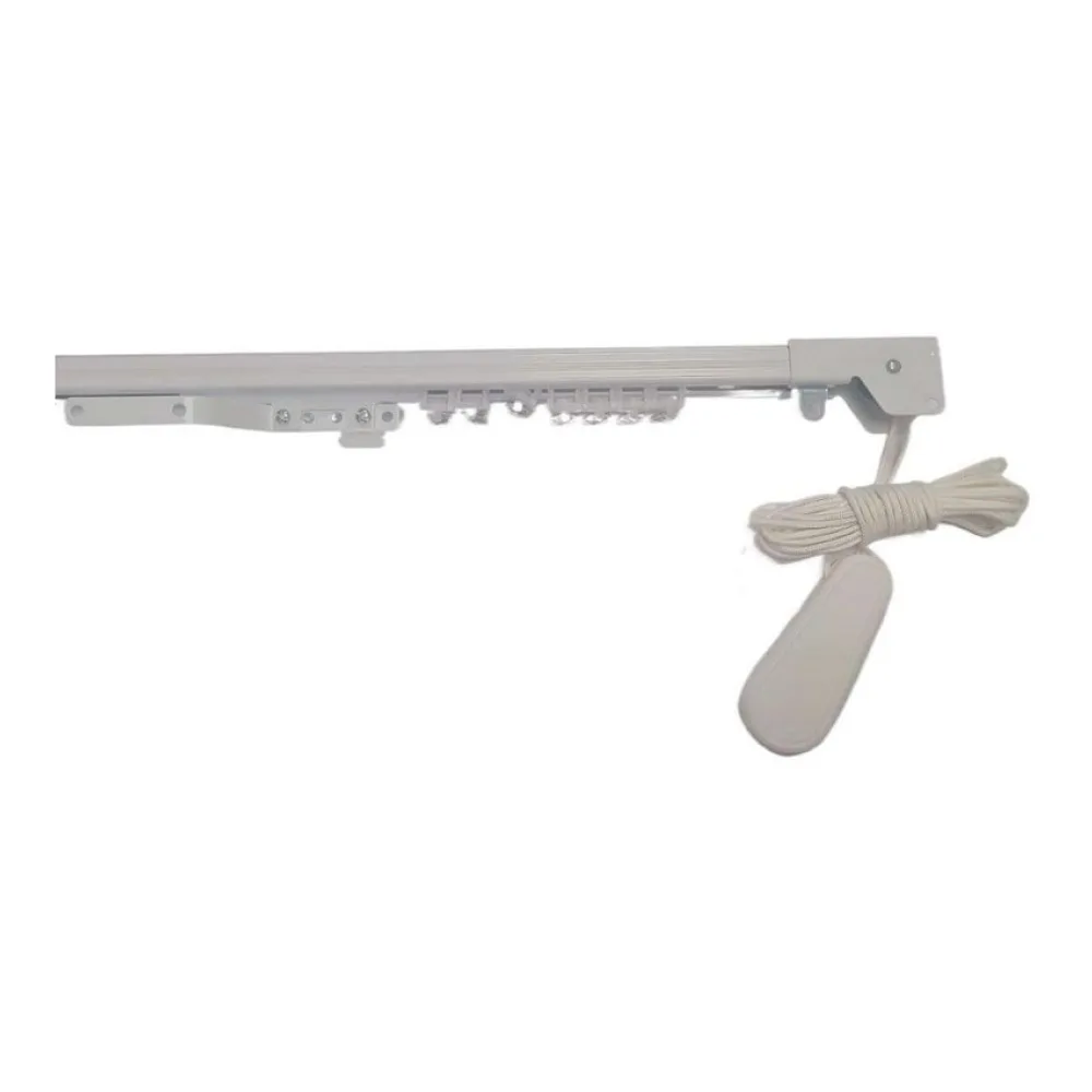 Riel Cortina Aluminio Blanco 2 M Metalhsa