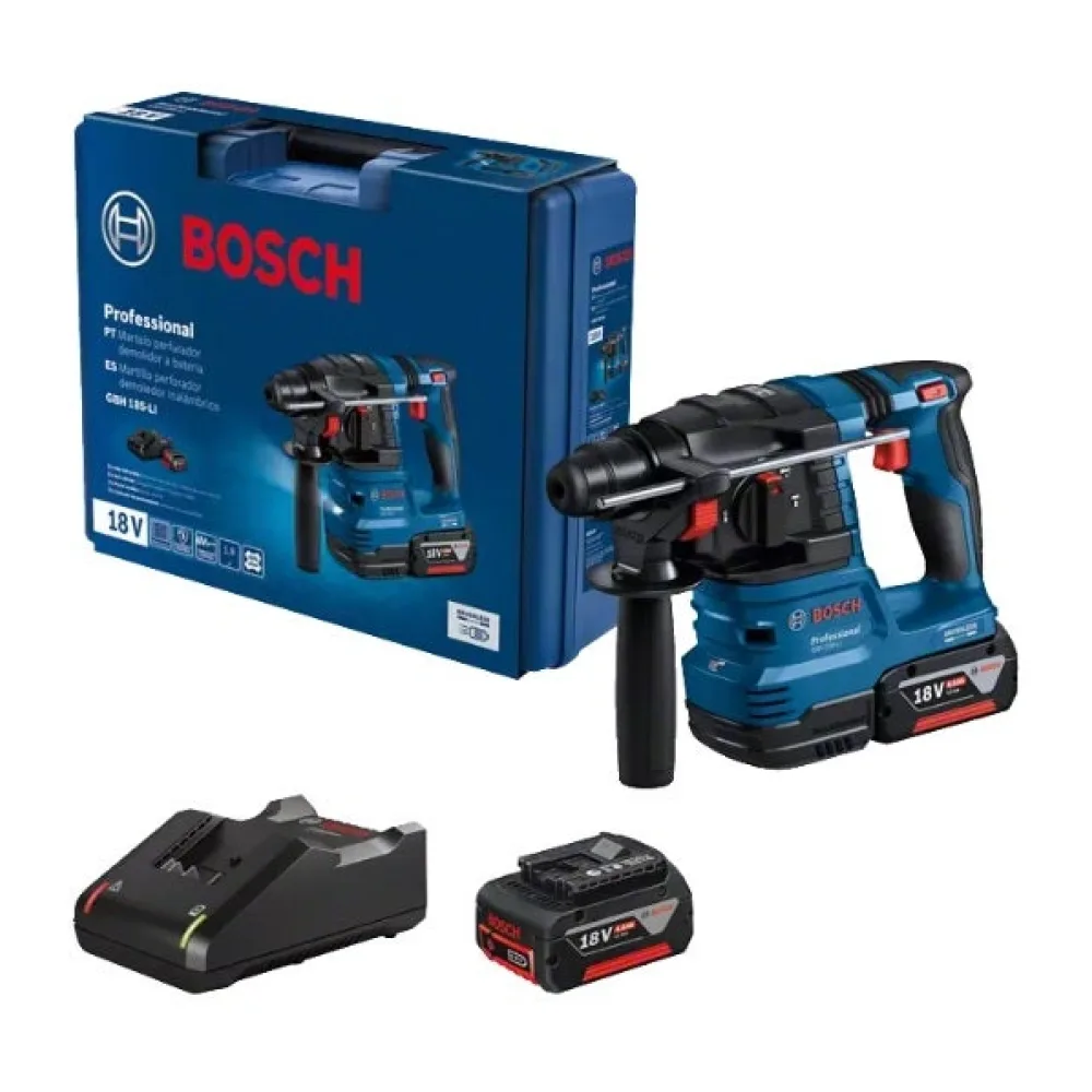 Rotomartillo Inal.bosch Gbh 185LI+2B 4.0+CARGADOR+MALETIN 06119240E1000