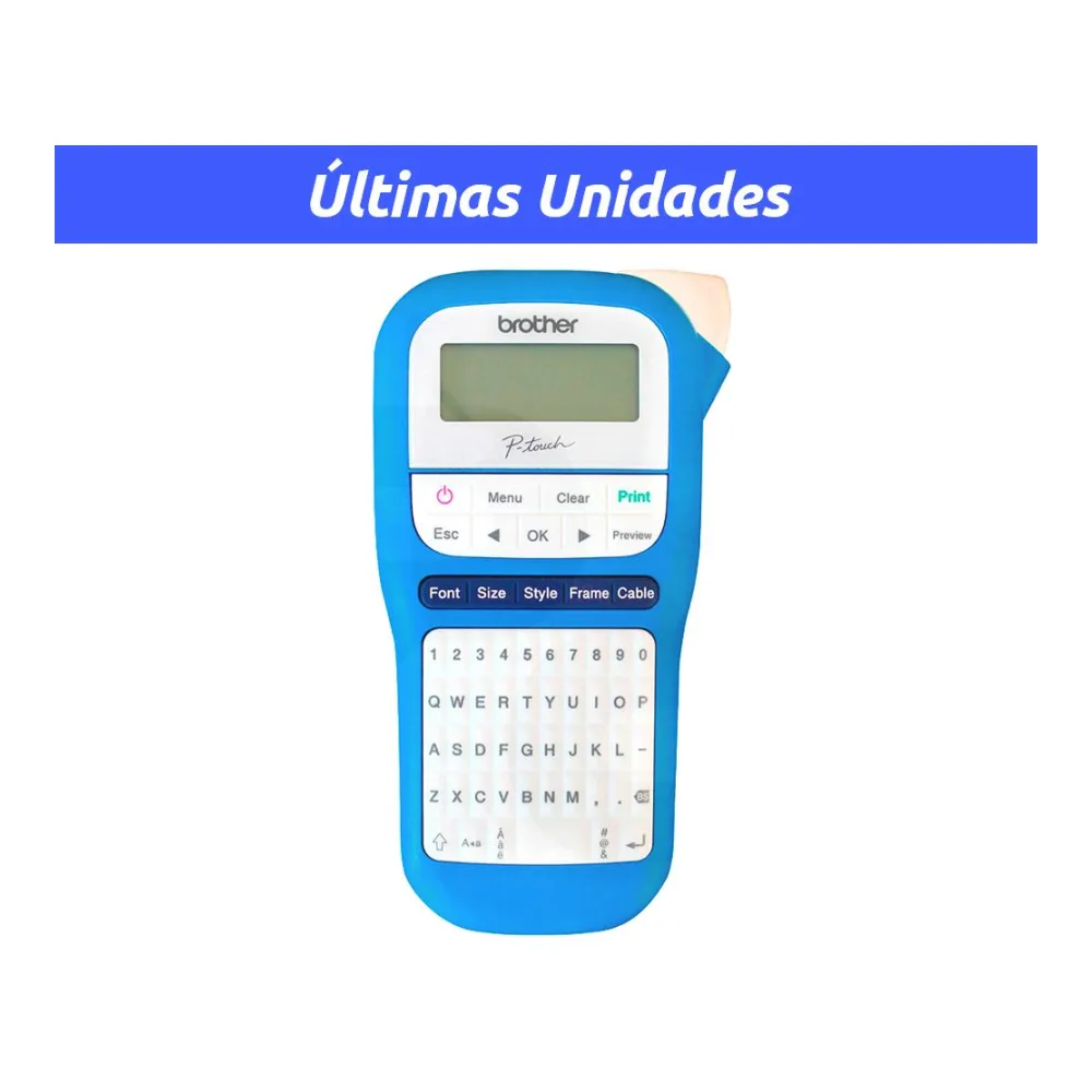 Rotuladora Etiquetadora PT-H110 Azul Brother