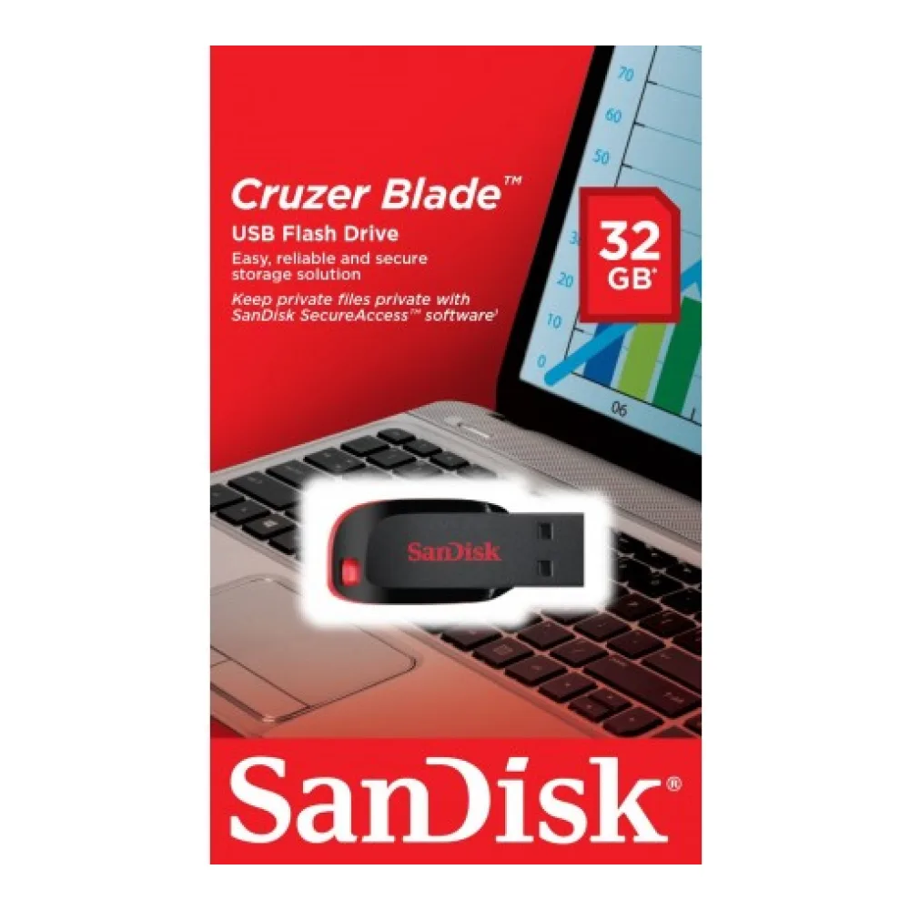 Sandisk Pendrive Cruzer Blade 32GB SDCZ50-032G-B35S