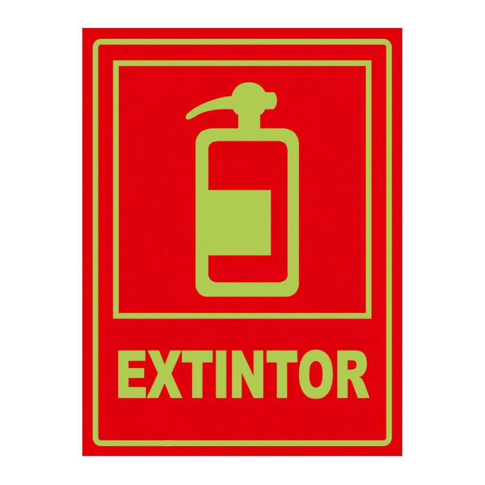 Señal Fotoluminiscente Extintor Vertical