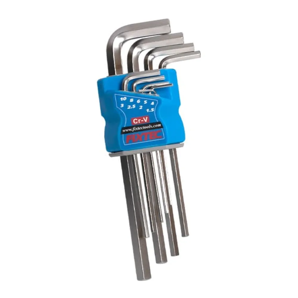 Set 9 Piezas Llave Allen Hexagonal 1.5-10MM Corta FHHK0019 Fixtec