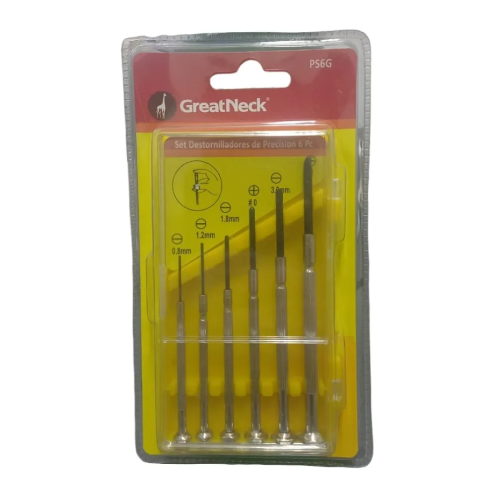 Set Destornillador Precision 6 Pzas Greatneck Casabella