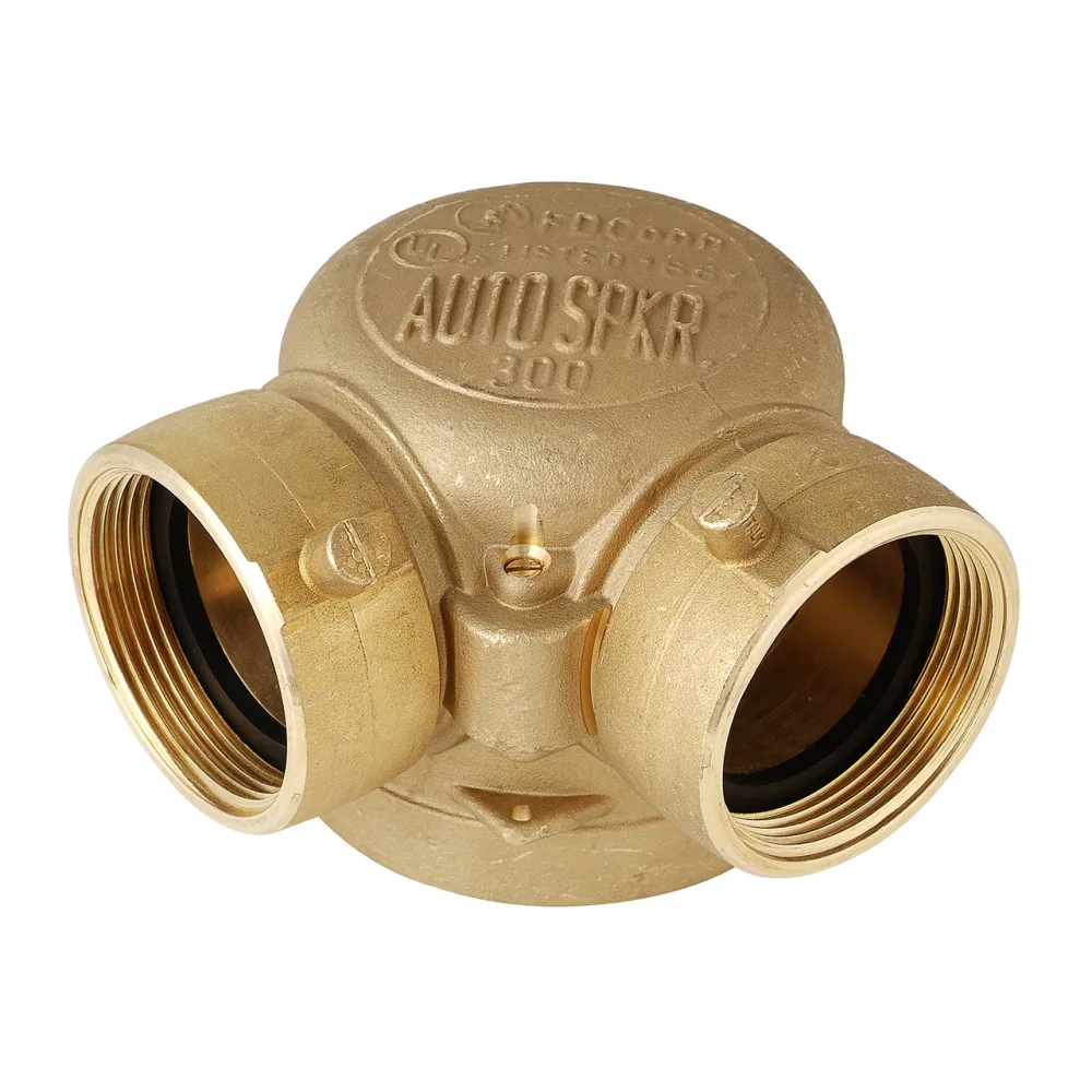 Siamesa Angular Bronce 4" X 2 1/2" Ul/fm Mafco