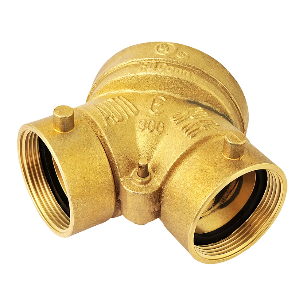 Siamesa Recta Bronce 4" X 2 1/2" Ul/fm Mafco