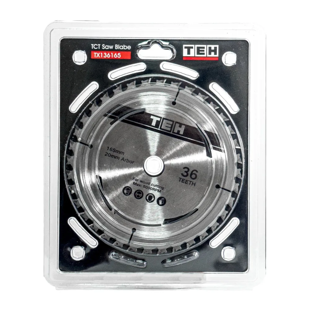 Sierra Circular Inalámbrica 6-1/2" 165MM 20V + 2 Batería 4,0AH + Cargador + Bolso Tehtools