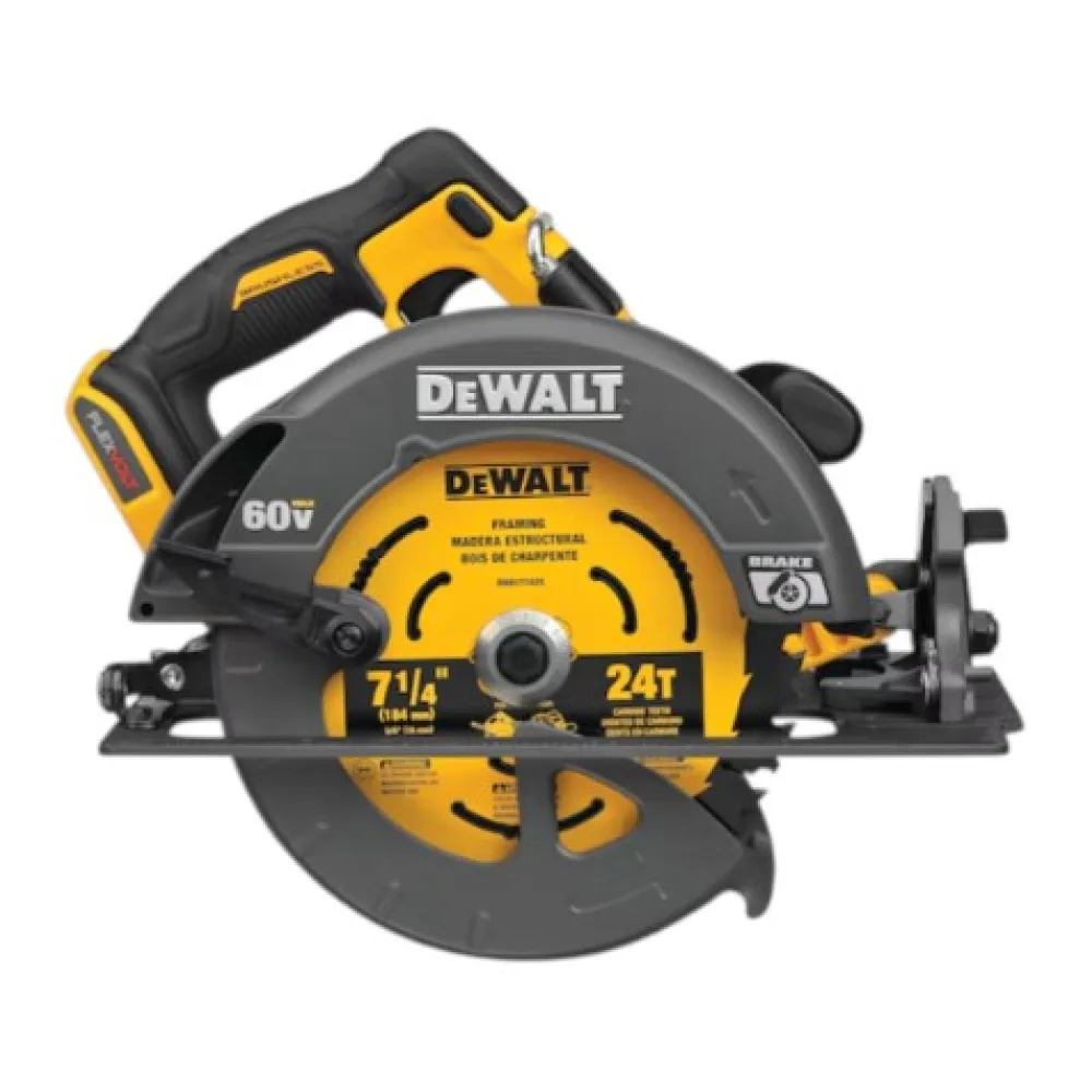 Sierra Circular Inalámbrica 7 1/4 60V sin Batería Ni Cargador DCS578B Dewalt