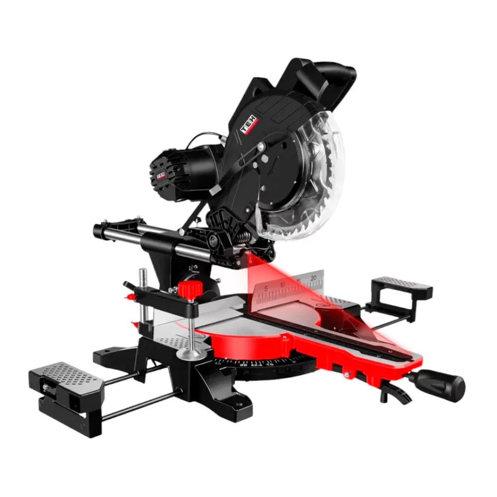 Sierra Ingleteadora Telescópica 1800W 255MM con Láser TMS25519B Tehtools