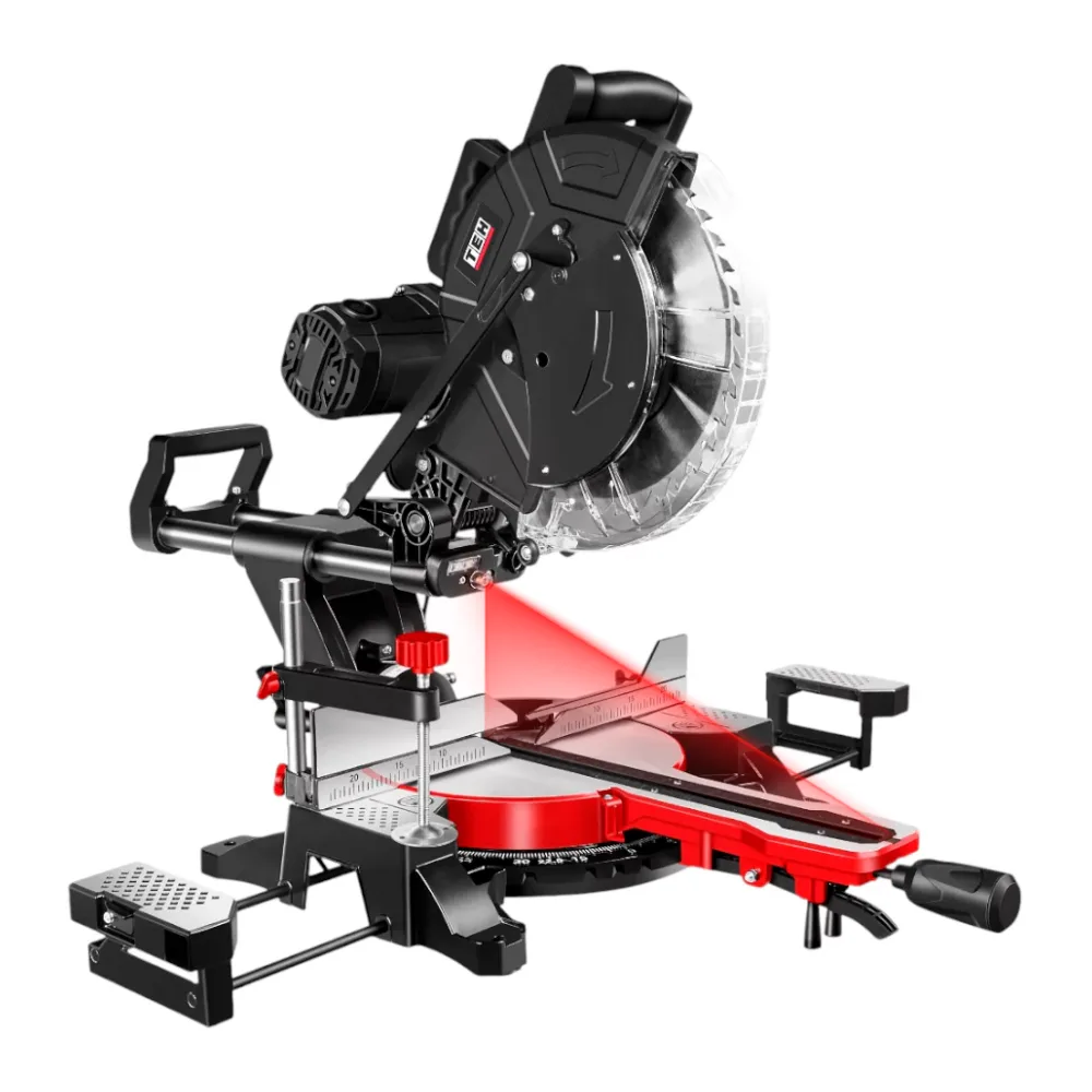 Sierra Ingleteadora Telescópica 2000W 305MM con Láser TMS30520B Tehtools