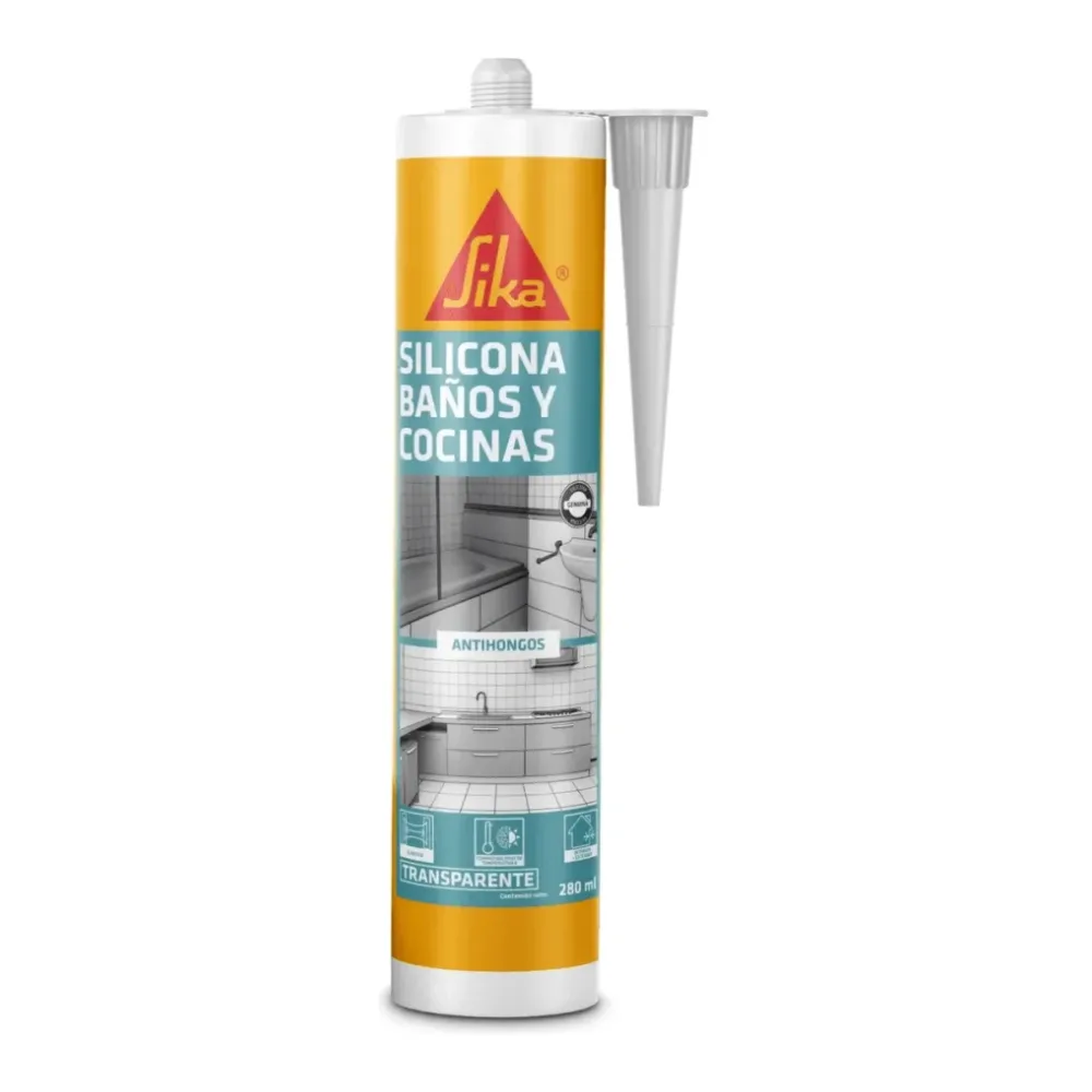 Sikaseal Silicona 133 Baño/cocina Transp 280ML