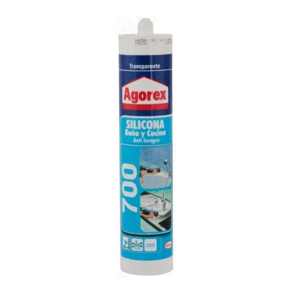 Silicona Agorex 700 Blanco 300 Ml con Fungicida
