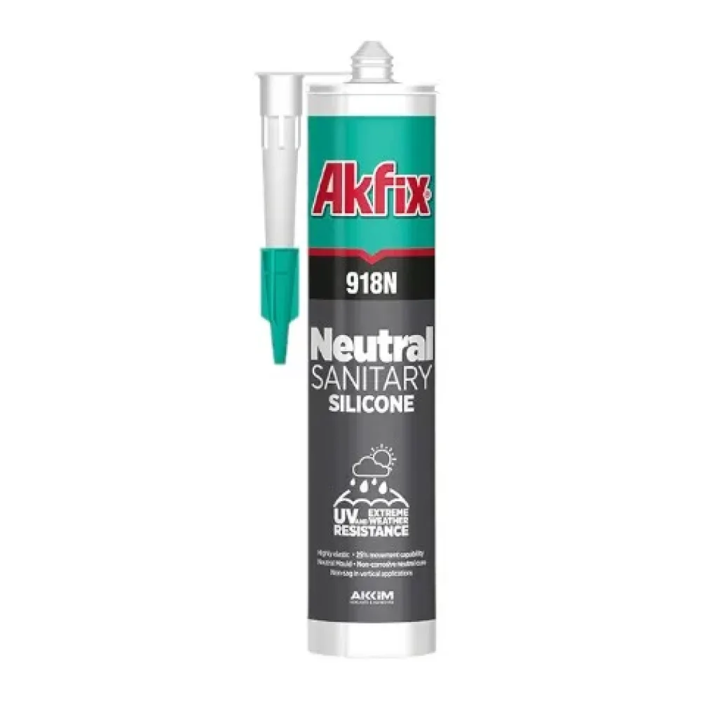 Silicona Neutra 918 Transparente 310 Ml Akfix