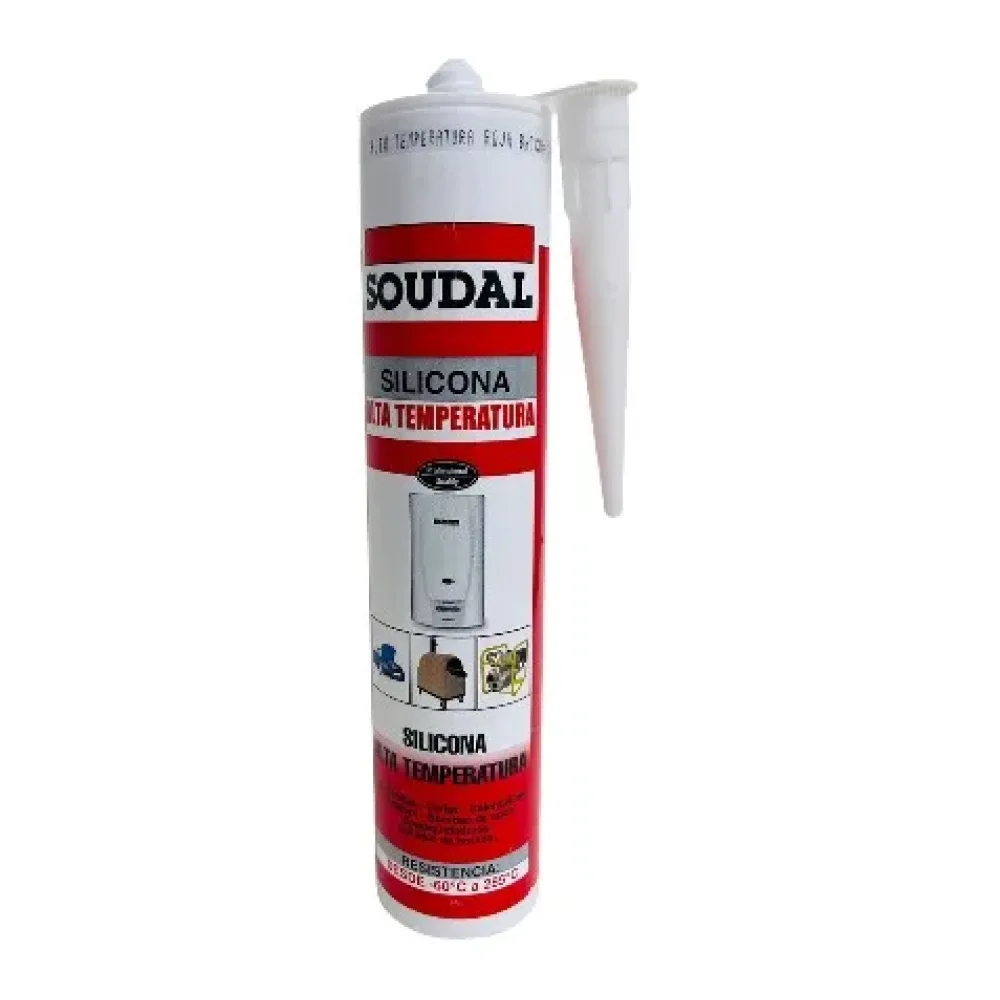 Silicona para Altas Temperaturas 280 Ml Rojo Soudal
