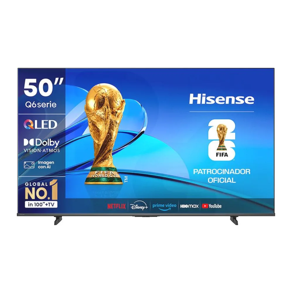 Smart Tv 50" Qled 4K Uhd 50Q6QV Hisense