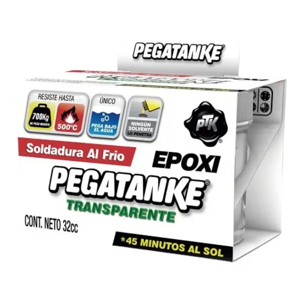 Soldadura Epóxica en Frío Transparente 32CC Pegatanke