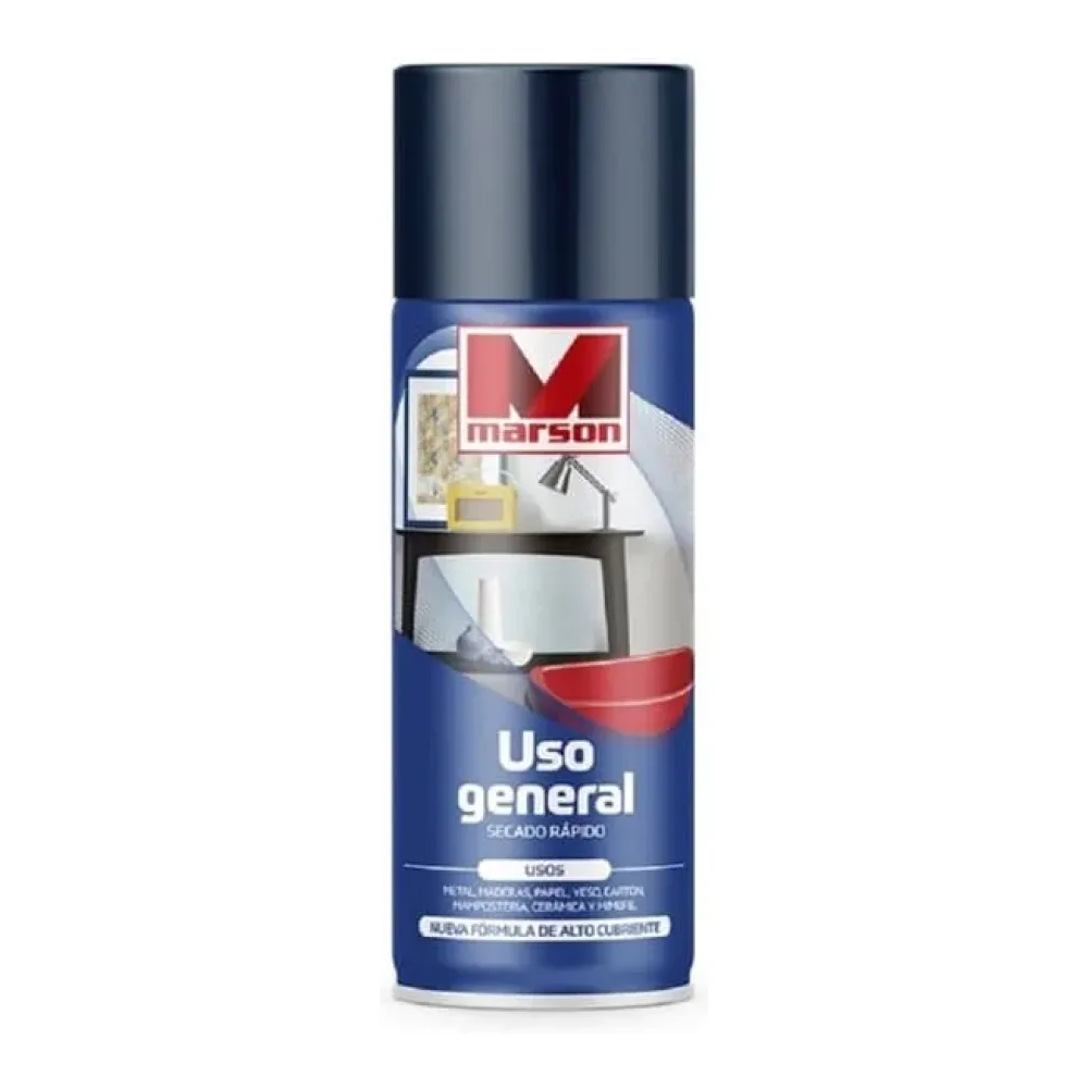 Spray Esmalte Azul Oscuro 350 Ml Uso General Marson