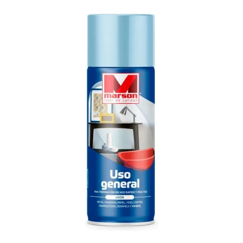 Spray Esmalte Celeste 350 Ml Uso General Marson