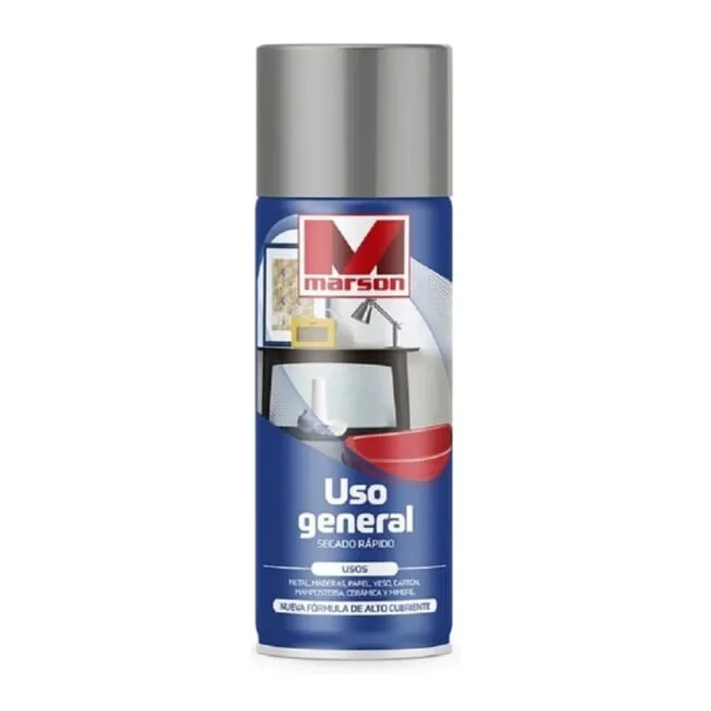 Spray Esmalte Gris 350 Ml Uso General Marson
