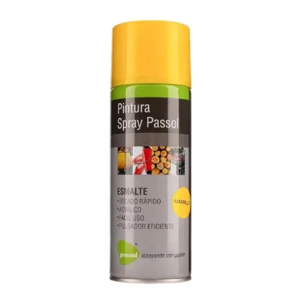 Spray Esmalte Secado Rápido Amarillo 400ML Passol
