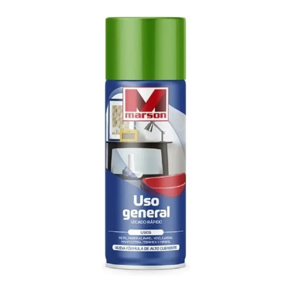 Spray Esmalte Verde Esmeralda 350 Ml Uso General Marson