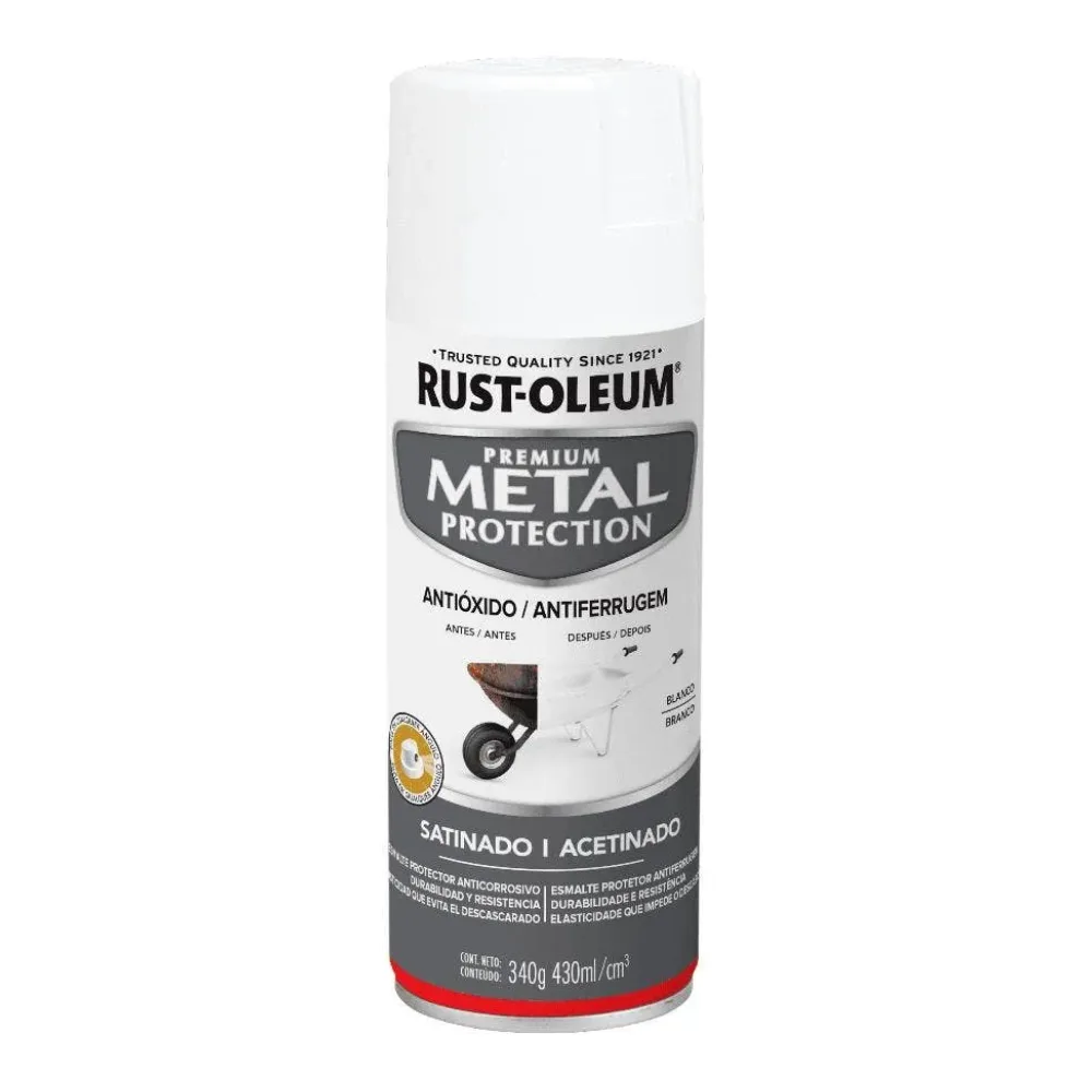 Spray Rust-ol. Esmalte Anticorr Negro Satin 340GR Rust-oleum