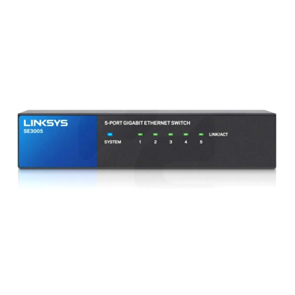 Switch de Escritorio 5 Puertos Gigabit 10/100/1000 SE3005 Linksys