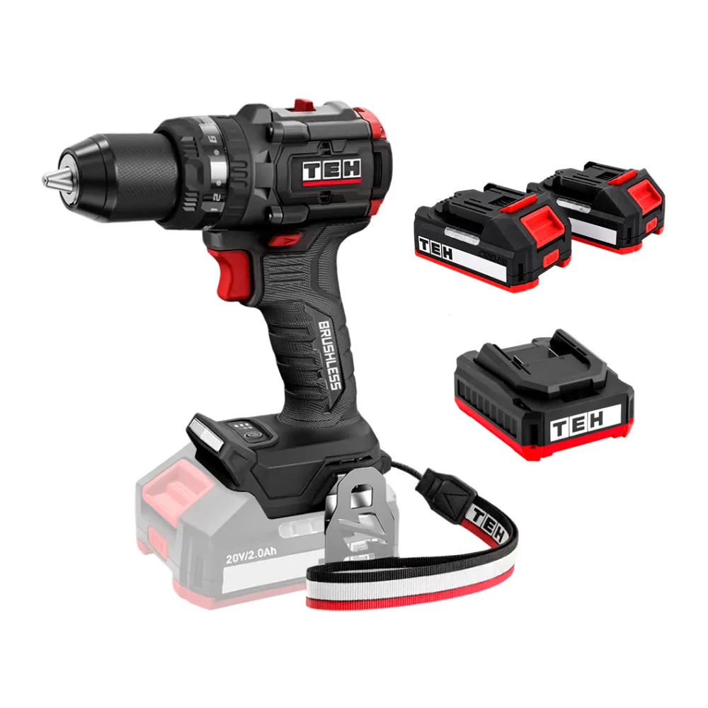 Taladro Atornillador Inalámbrico Brushless 20V 70 Nm Tehtools