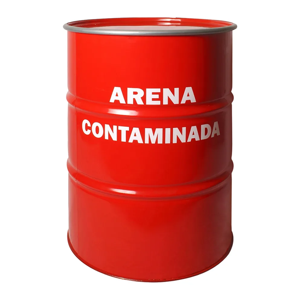 Tambor Arena Contaminada C/tapa Rojo Start Fire