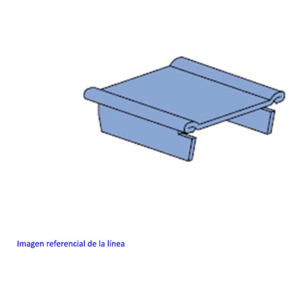 Tapa Metal Ext/riel P-1280 Eg 339910236 Unistrut