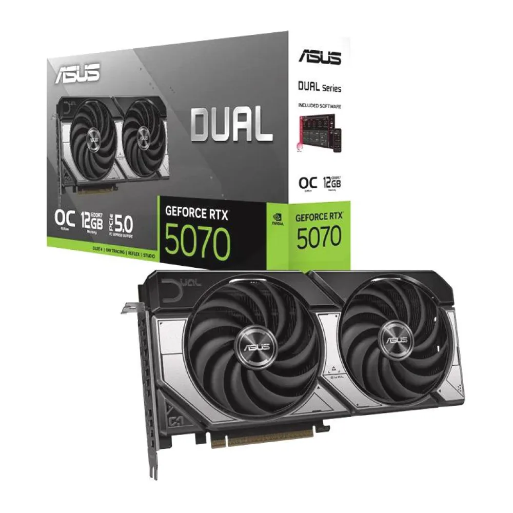 Tarjeta de Video Nvidia Geforce Dual RTX5070 O12G Asus