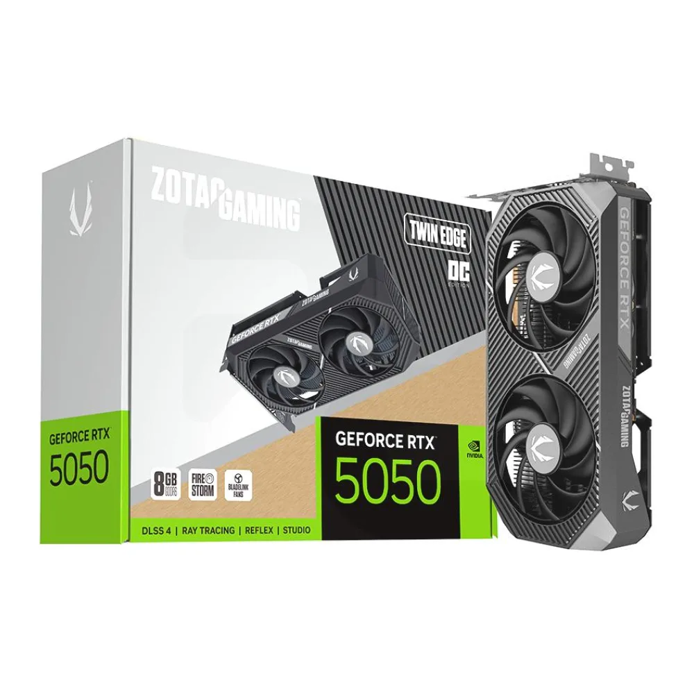 Tarjeta de Video Nvidia Geforce Rtx 5050 Gaming Twin Edge Oc Zotac