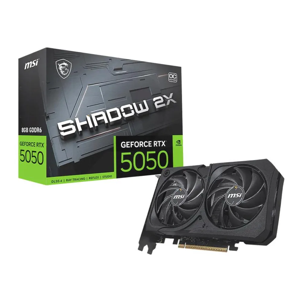 Tarjeta de Video Nvidia Geforce Rtx 5050 Shadow 2X Oc 8GB Msi