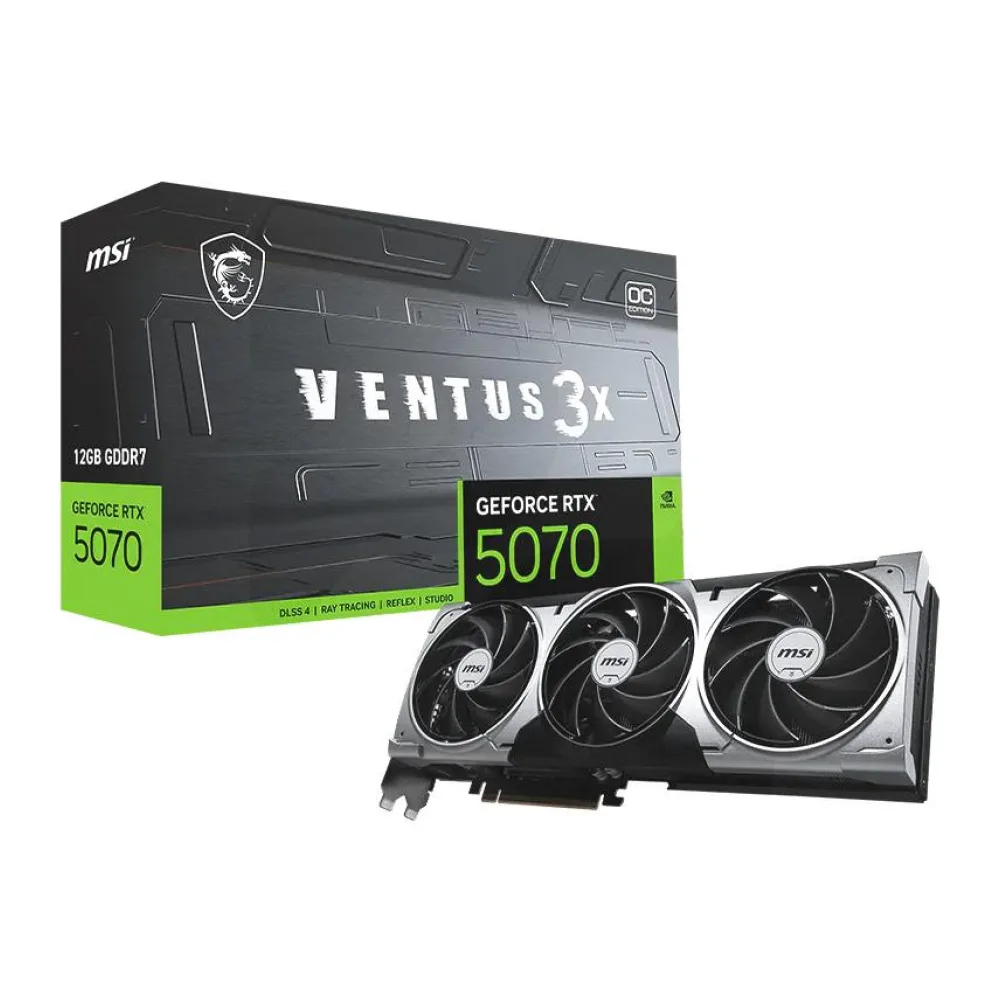 Tarjeta de Video Nvidia Geforce Rtx 5070 12G Ventus 3X Oc Msi 912-V532-207