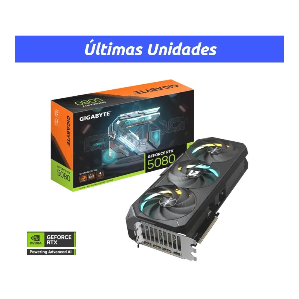 Tarjeta de Video Nvidia Geforce Rtx 5080 16GB Gaming Oc Gigabyte