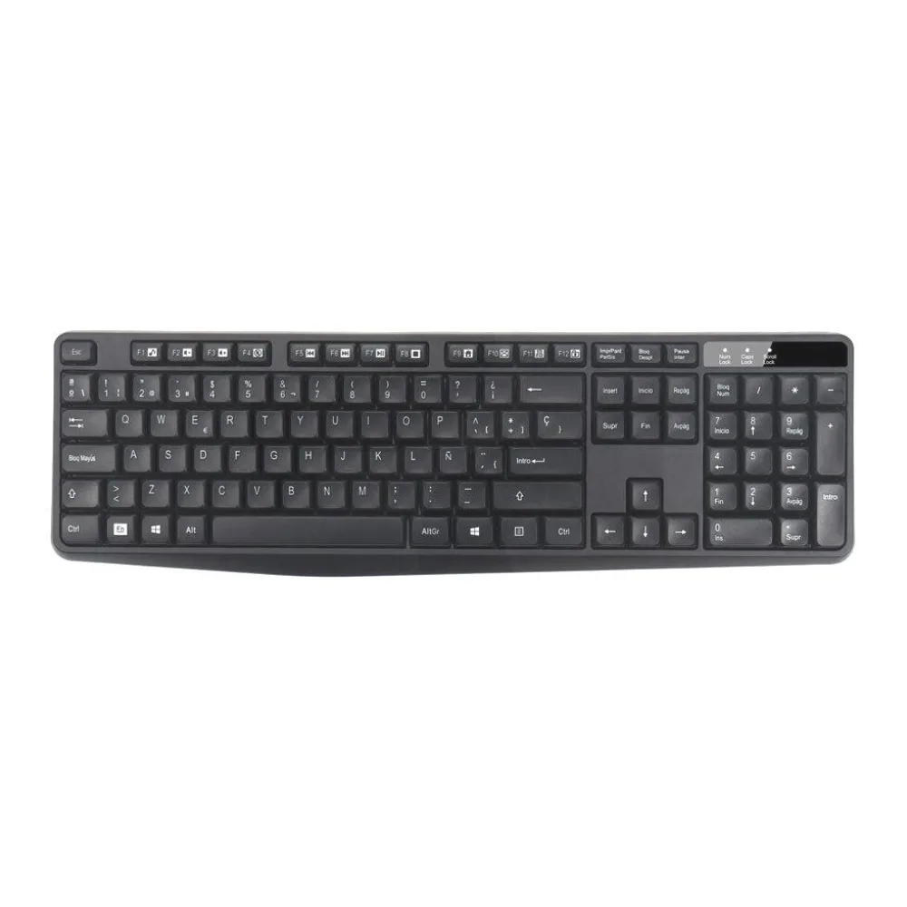 Teclado Alámbrico KB-500 con Number Pad Usb - Negro Spektra
