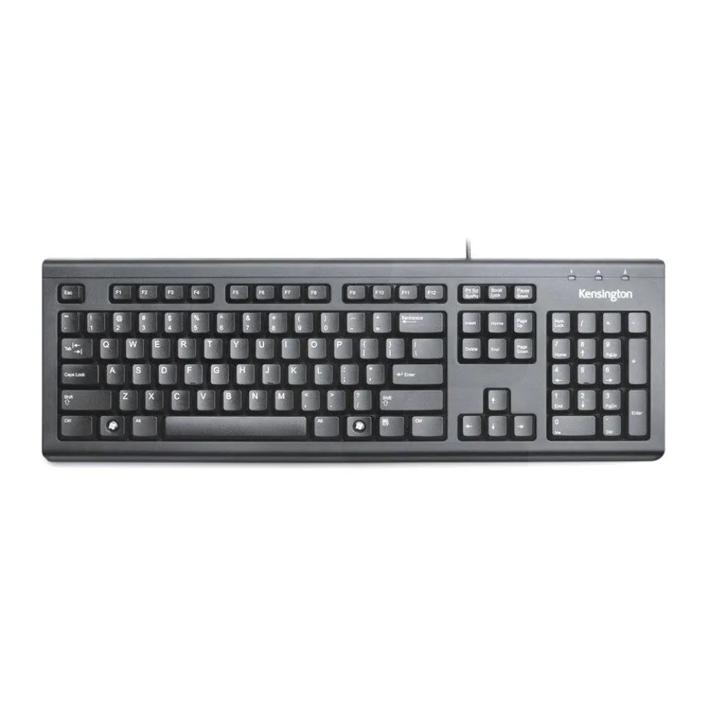 Teclado Alámbrico Resistente a Derrames Español - Negro Kensington