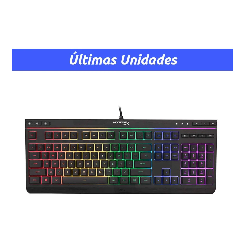 Teclado Gamer Alámbrico Hyperx Alloy Core Rgb Membrana - Negro