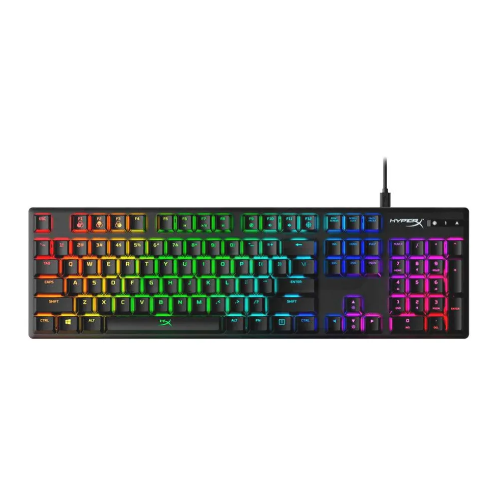 Teclado Gamer Alámbrico Mecánico Hyperx Alloy Origins Abs Hx - Negro