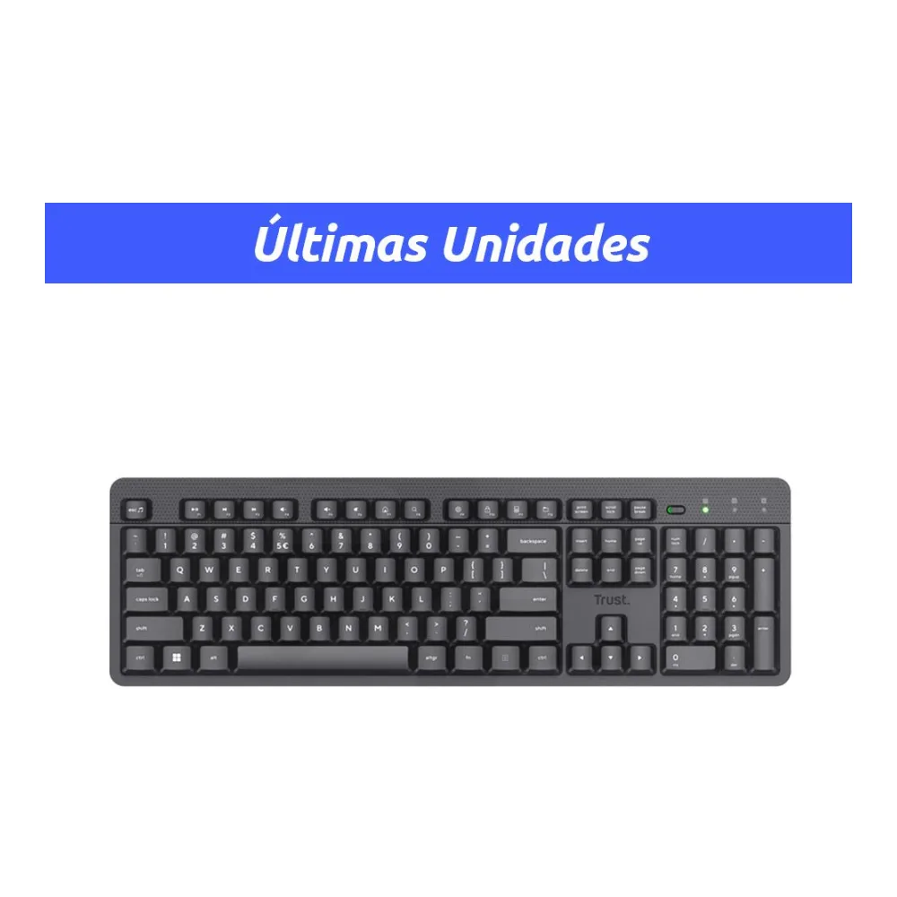 Teclado Inalámbrico Compacto Ody Ii Español - Negro Trust