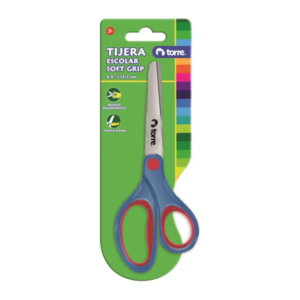 Tijera Escolar Soft Grip 5 5 Pulgadas Torre