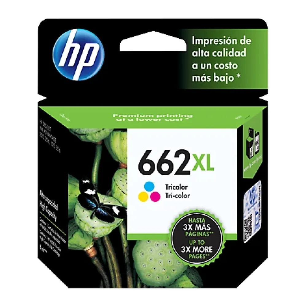 Tinta HP 662XL Tricolor CZ106AL