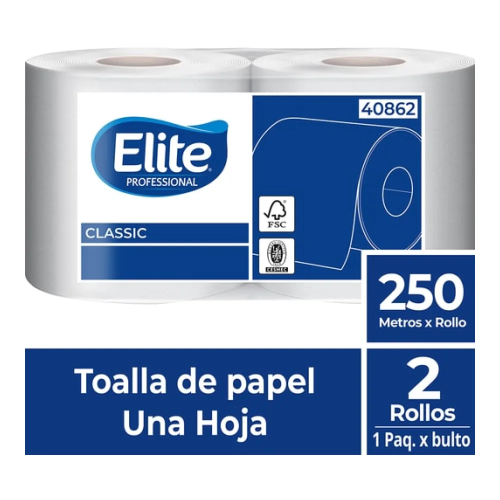 Toalla de Papel Dispensador Elite 250M X2U