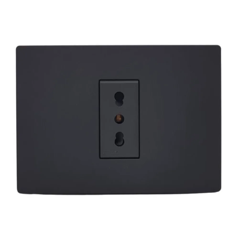 Tomacorriente 10/16A Simple Armado Sinthesi S33 Noir Mate 3395426102 Sinthesi